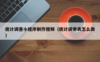 巢湖统计调查小程序制作视频（统计调查表怎么做）