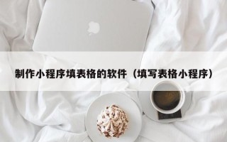 巢湖制作小程序填表格的软件（填写表格小程序）