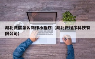 巢湖湖北微信怎么制作小程序（湖北微程序科技有限公司）